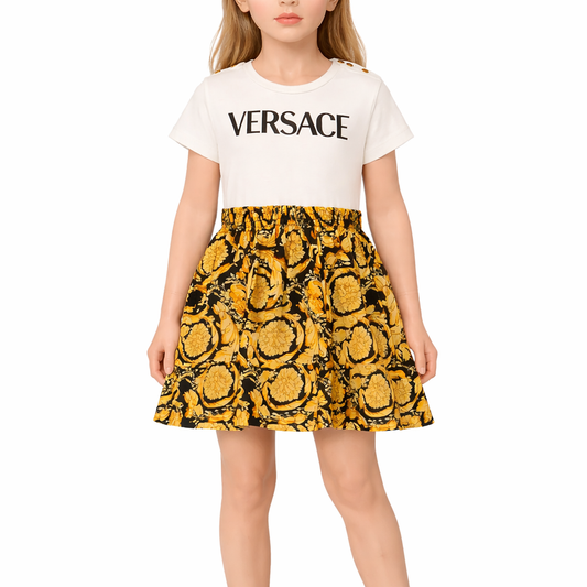 فستان فرزاتشي استعمال مرة فقط | VERSACE Dress Used- size 12- 18 months