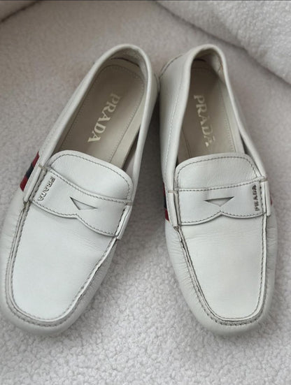 فلات برادا رجالي مستعمل | PRADA Flat Used  - Size 40