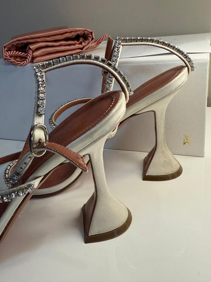 كعب أمينة معادي | Amina Muaddi Heels - Size 38