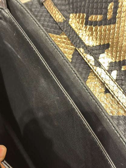 شنطة بولغاري جلد بايثون مستعملة |  BVLGARI Bag