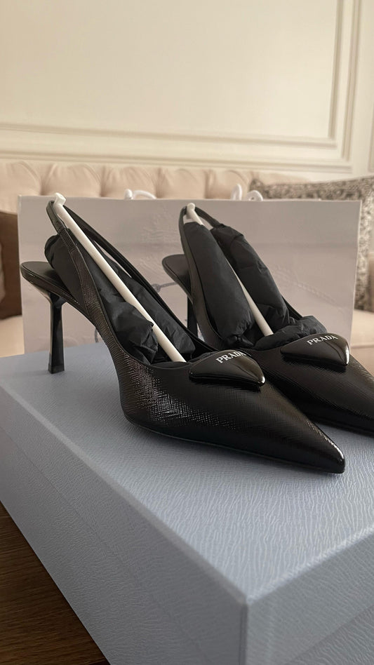 كعب برادا | PRADA Heels - size 38 fits 39