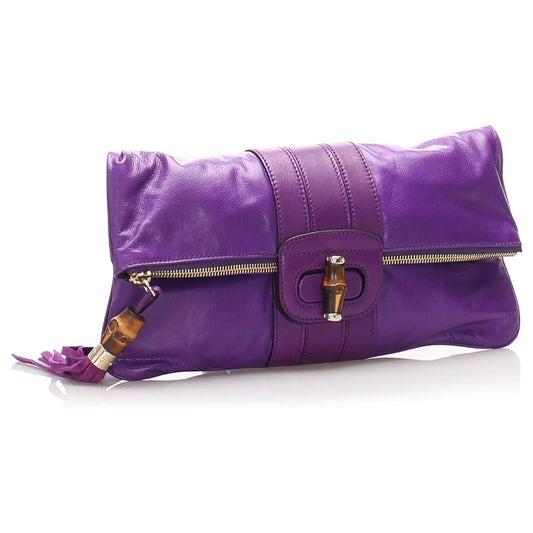 شنطة قوتشي من الخيزران مستعملة | Gucci Clutch bag
