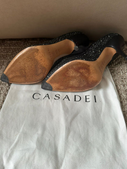 كعب كاسادي مستعمل | Casadei Heels - size 38.5 also fits 39