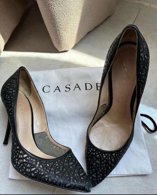 كعب كاسادي مستعمل | Casadei Heels - size 38.5 also fits 39