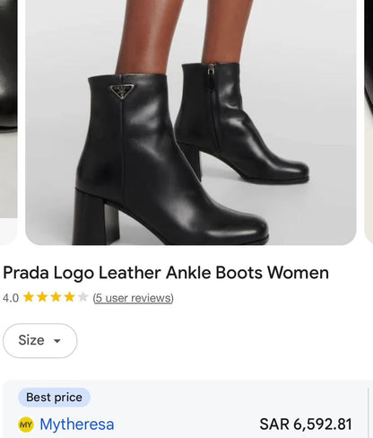 Prada Boot - size 38.5