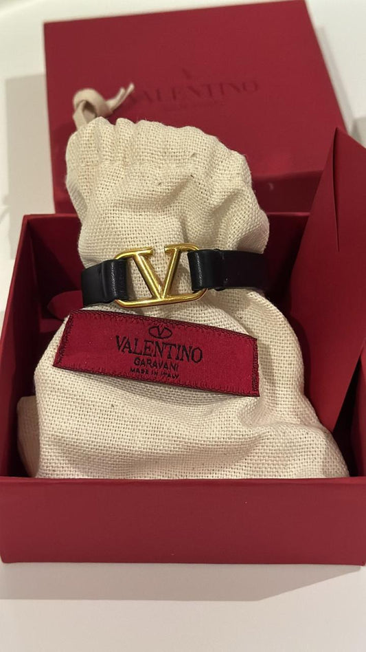اسوارة فالنتينو | Valentino leather bracelet