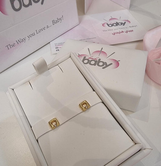 حلق ذهب و الماس بيبي فتيحي | Baby Fitaihi Earrings Diamond/ Gold
