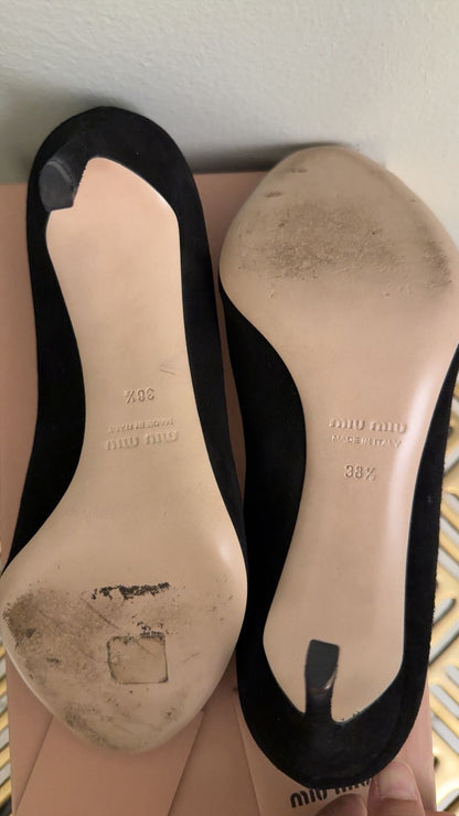 MIU MIU Heels - size 38.5 ( 9 cm )