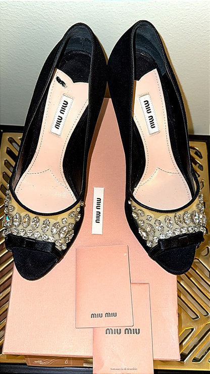 MIU MIU Heels - size 38.5 ( 9 cm )