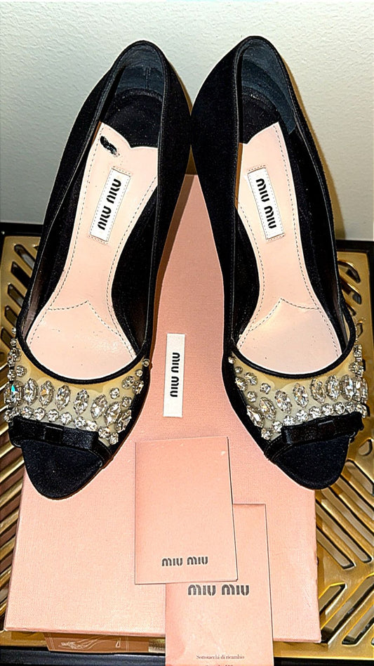 MIU MIU Heels - size 38.5 ( 9 cm )