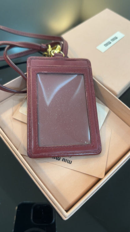 تعليقة بطاقة ميو ميو | Miu Miu ID Card