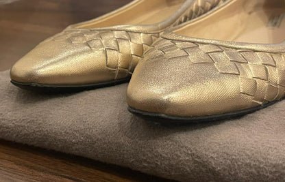 فلات بوتيغا فينيتا مستعمل | Bottega Veneta Flat Used - size 37