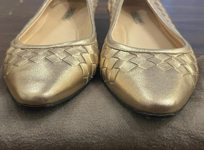 فلات بوتيغا فينيتا مستعمل | Bottega Veneta Flat Used - size 37