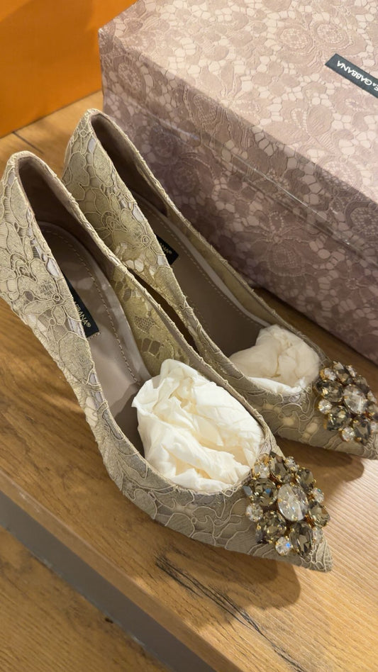 كعب دولتشي اند غابانا جديد | Dolce & Gabbana Heels New - size 38
