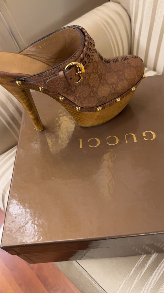 كعب قوتشي مستعمل | Gucci Heels Used - size 38