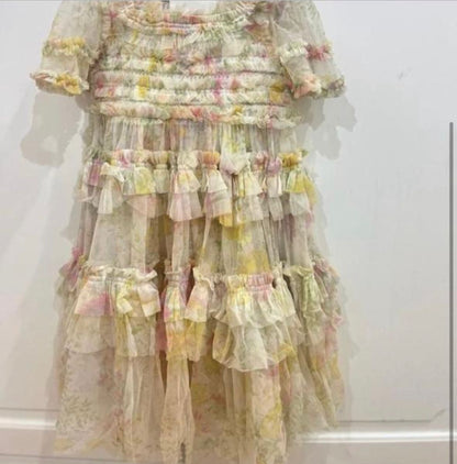 فستان طفلة نيدل اند ثريد مستعمل | Needle & Thread Dress Used - size 4