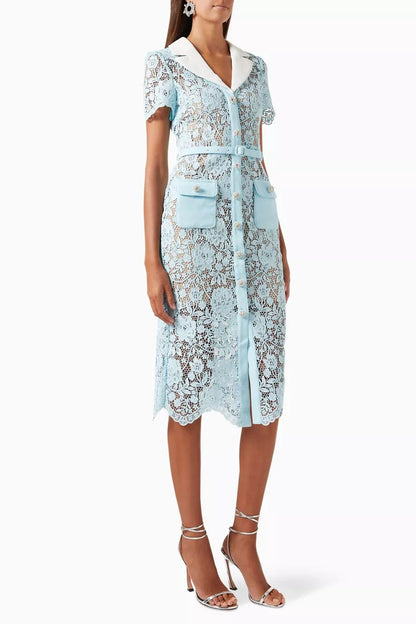 فستان سيلف بورتريت مستعمل مرة فقط| Self-Portrait Dress Used Once - size 12