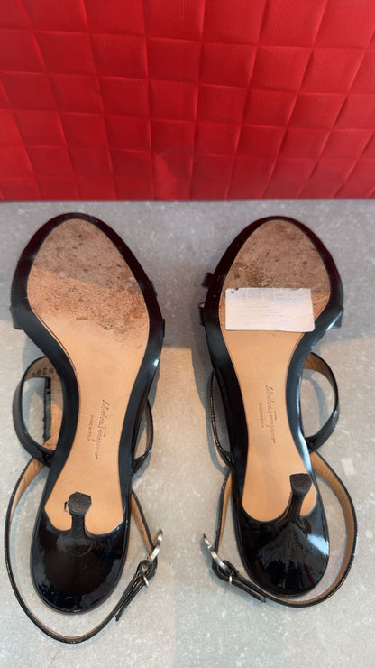 كعب سلفاتوري فيراغامو مستعمل | Salvatore Ferragamo Heels Used - size 39