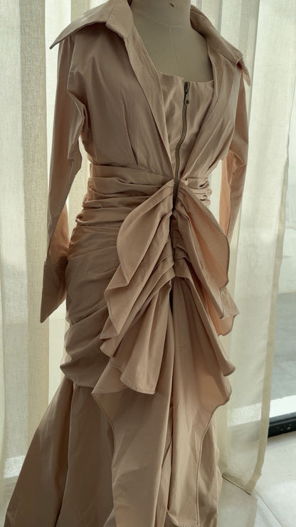 فستان المصممة كادي بوتيك مستعمل مرة فقط | Alkadi_Atilyh Dress Used Once Only - size M