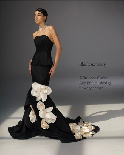 فستان المصممة بلقيس القضيب استعمال مرة فقط| LA'BESO Dress Used Once Only - size M