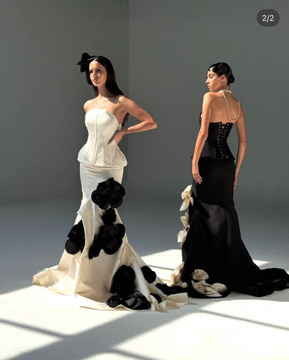 فستان المصممة بلقيس القضيب استعمال مرة فقط| LA'BESO Dress Used Once Only - size M