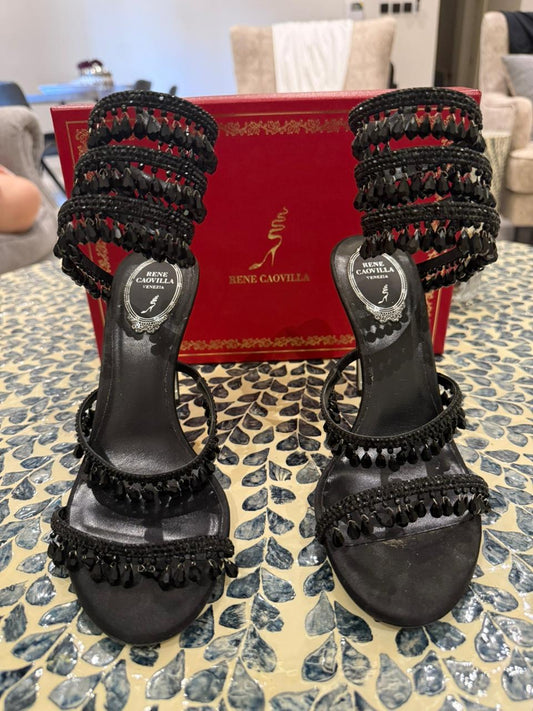 كعب رينيه كوفيلا مستعمل | Rene Caovilla Hells Used - size 39