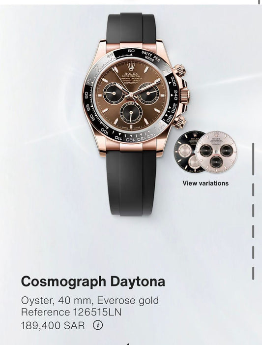 ساعة رولكس كوزموقراف دايتونا جديدة | ROLEX Cosmograph Daytona Watch New - size 40