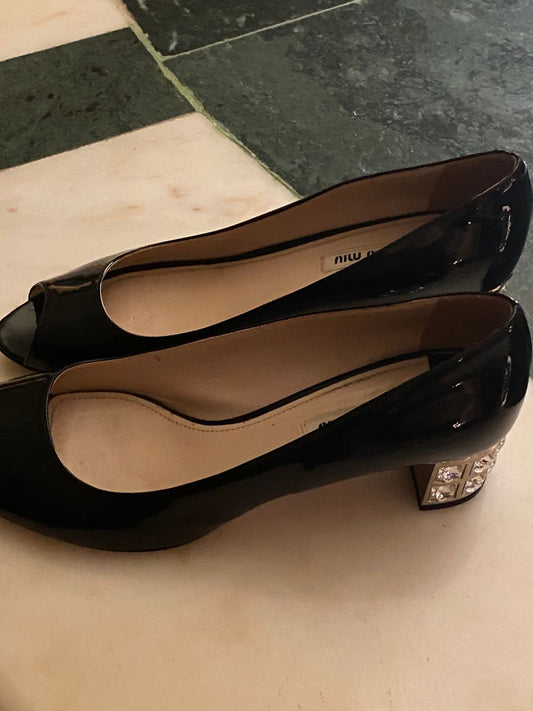 كعب ميو ميو مستعمل | Miu Miu Heels Used - size 39.5