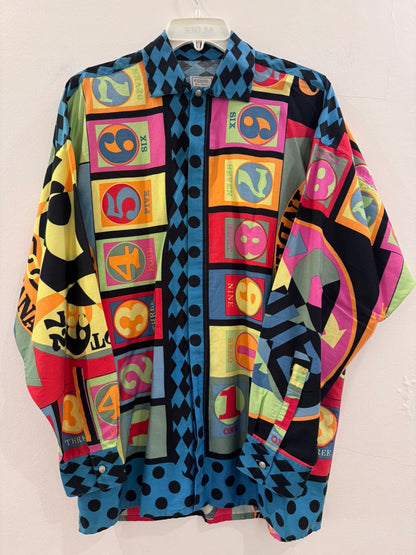 قميص فيرزاتشي استعمال نظيف | Versace Shirt Like New - size L