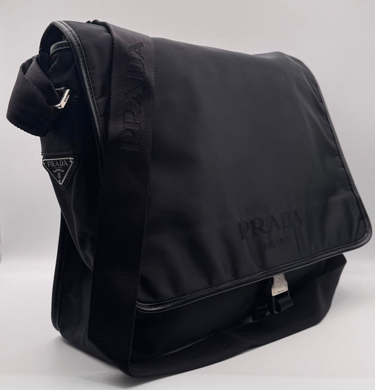 شنطة لابتوب برادا مستعملة | PRADA Laptop Bag Used - size 15 inch