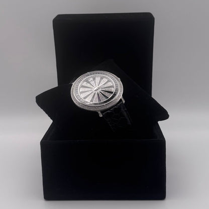 ساعة شارلي مرصعة بالاألماس مستعملة | SHARLY Watch full diamond Used - size 42