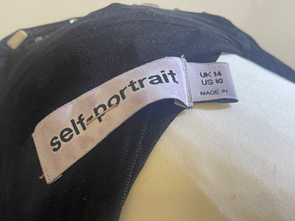 فستان سيلف بورتريت مستعمل | Self Portrait Dress Used - size 14 Large