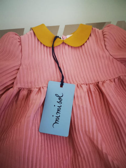 فستان طفلة مي مي سول جديد | Mi Mi Sol Dress New - size 9 months