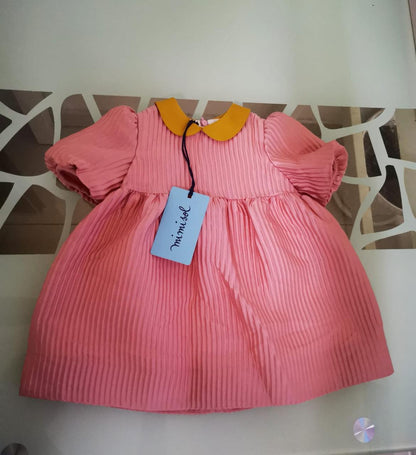 فستان طفلة مي مي سول جديد | Mi Mi Sol Dress New - size 9 months