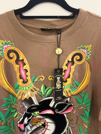 تي شيرت كريستيان اوديجير جديد | Christian Audigier T-shirt New - size L