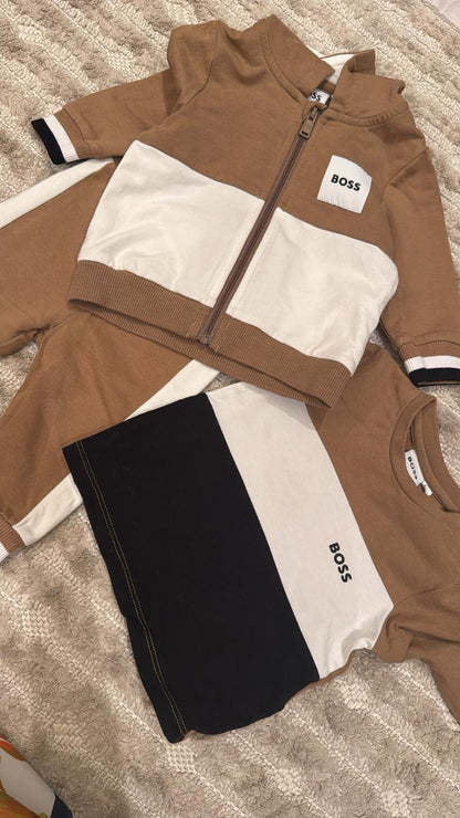 طقم بوس استعمال مرتين فقط | Boss Set Used Twice Only- size 6-9 Months