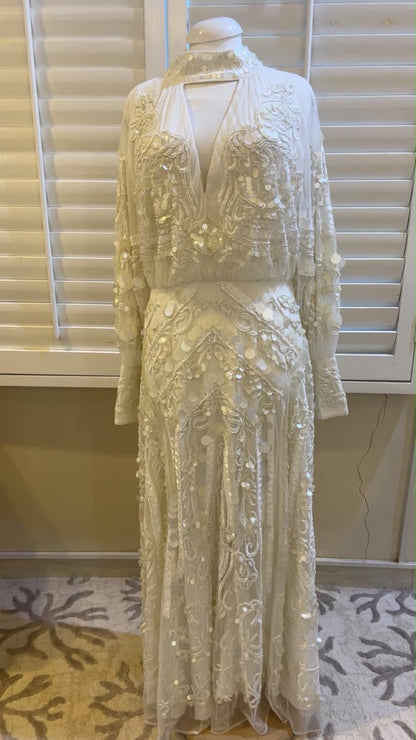 فستان كارن ميلين مستعمل مرة فقط | Karen Millen Dress Used Once Only - size 10