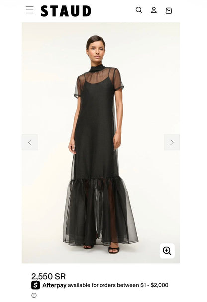 فستان ستاود مستعمل | STAUD Dress Used - size XS fits S