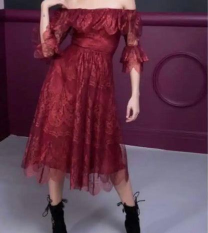 فستان ماريا لوسيا هوهان مستعمل | Maria lucia hohan Dress Used - size 40