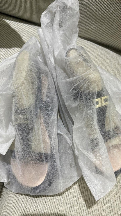 فلات اليزابيتا فرانكي جديد | Elisabetta franchi Flat New - size 36 fits 37