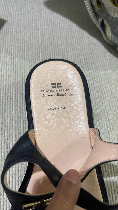 فلات اليزابيتا فرانكي جديد | Elisabetta franchi Flat New - size 36 fits 37