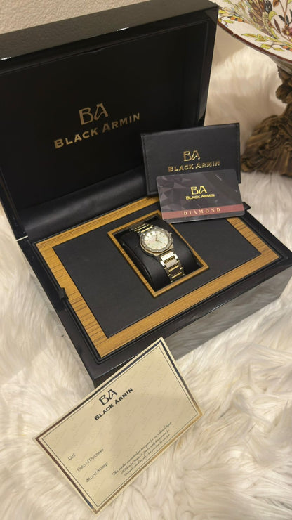 ساعة بلاك ارمن مستعملة | Black Armin Watch Used