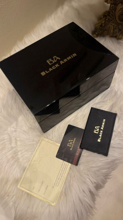 ساعة بلاك ارمن مستعملة | Black Armin Watch Used