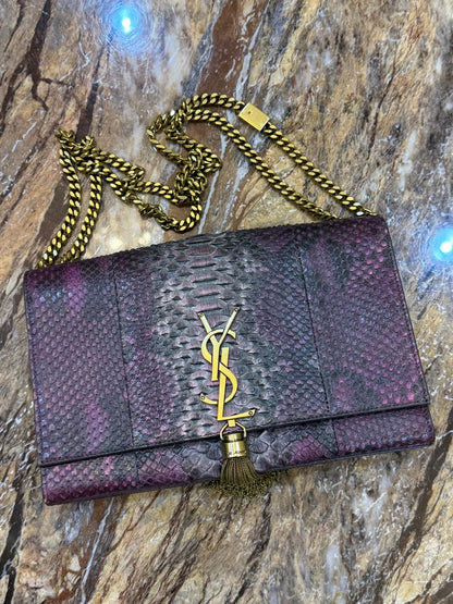 شنطة إيف سان لوران جلد بايثون استعمال نظيف | Saint Laurent Bag Used