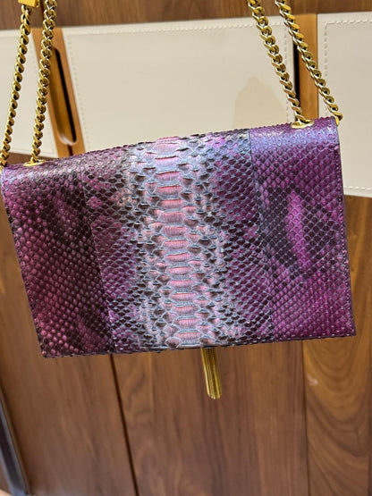 شنطة إيف سان لوران جلد بايثون استعمال نظيف | Saint Laurent Bag Used