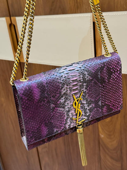 شنطة إيف سان لوران جلد بايثون استعمال نظيف | Saint Laurent Bag Used