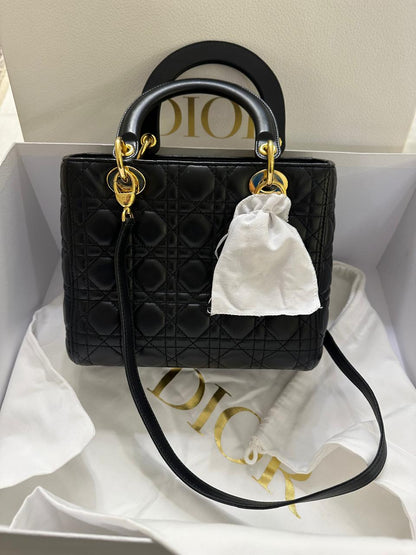 Dior Lady Bag Used - size M