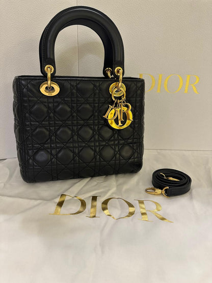 Dior Lady Bag Used - size M