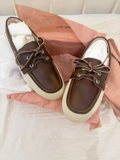 Miu Miu Flat New - size 38