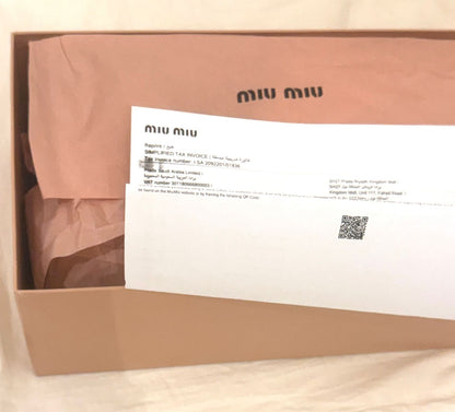 Miu Miu Flat New - size 38